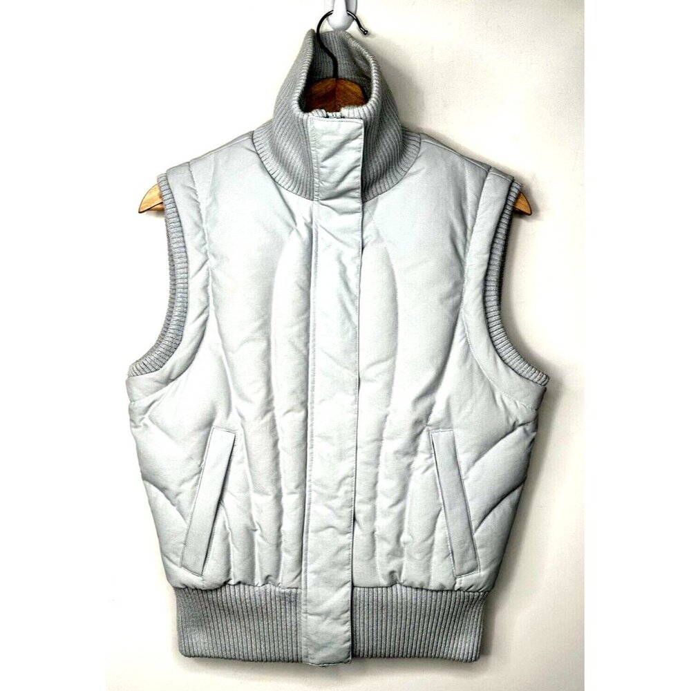 Tommy Hilfiger Womens Vest Down Filled Y2K Vintage Full Zip Gilet Blue X-Small